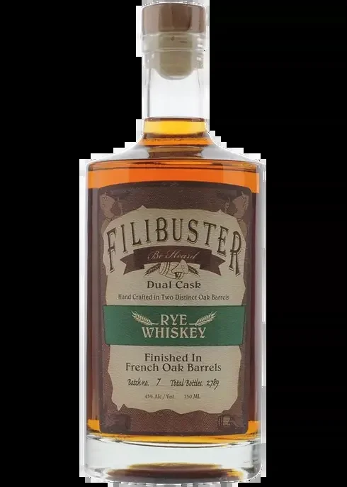 Filibuster Dual Cask Aged Rye Whiskey 750ml