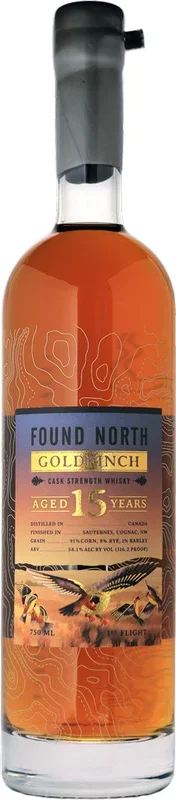 Found North Goldfinch First Flight 15 Year Old Cask Strength Whisky 750ml