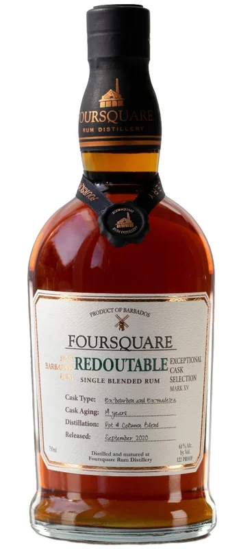 FOURSQUARE REDOUTABLE SINGLE BLENDED RUM EXCEPTIONAL CASK SELECTION BARBADOS 750ML