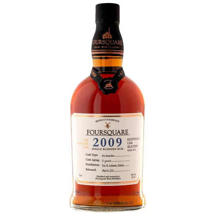 FOURSQUARE RUM SINGLE BLENDED EXCEPTIONAL CASK SELECTION BARBADOS 2009 750ML