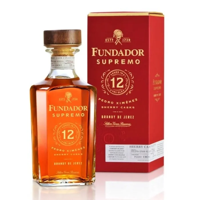 Fundador Supremo 12 Year Old Pedro Ximénez Sherry Casks Brandy de Jerez (Liter)