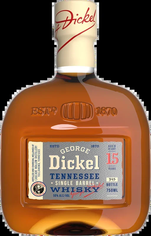 GEORGE DICKEL WHISKEY SINGLE BARREL TENNESSEE 15YR 750ML