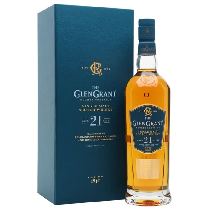 Glen Grant Single Malt Scotch 21 Year Whiskey