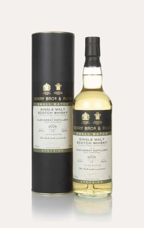 Glen Moray 12 Year Old 2008 – Small Batch (Berry Bros. & Rudd) Scotch Whisky | 700ML