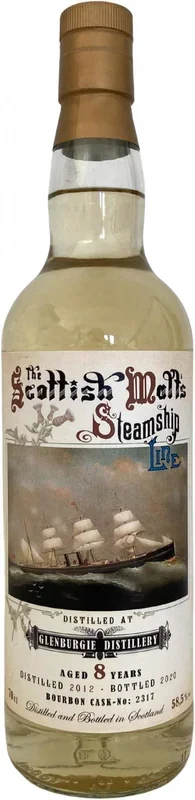 Glenburgie 8 Year Old (D.2012 B. 2020) Steamship Line Scotch Whisky | 700ML