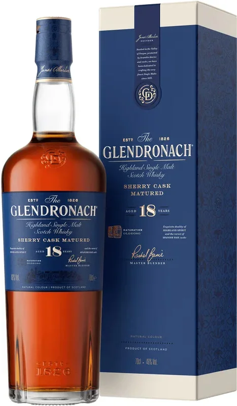 Glendronach 18 Year Old Single Malt Whisky 700ml