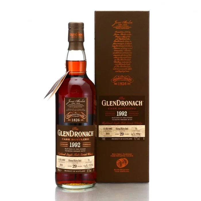 GlenDronach 29 Year Old (D.1992, B.2021) Oloroso Sherry Butt # 71 Scotch Whisky | 700ML