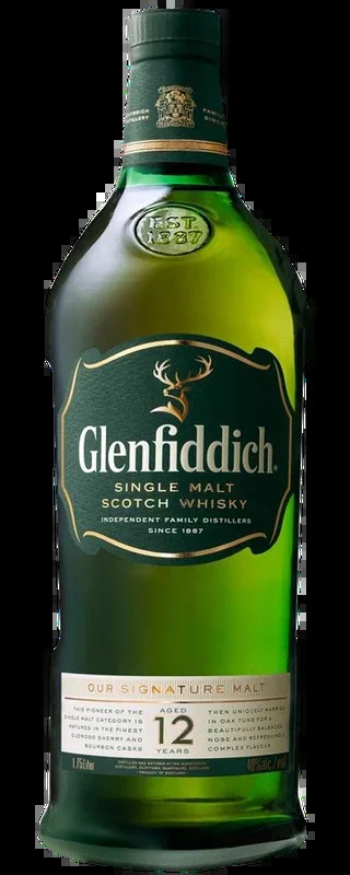 Glenfiddich 12 Year Old Single Malt Whisky 1.75L
