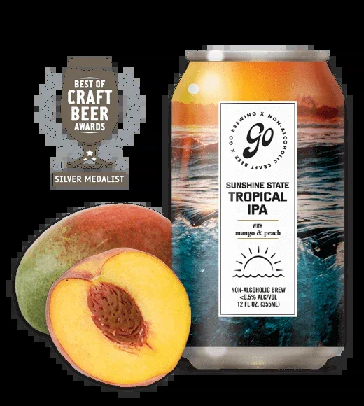 Go Brewing Sunshine State Tropical Non-Alcoholic IPA 6pk