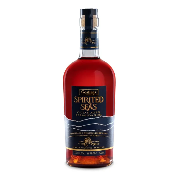 Goslings Ocean Aged Blended Dark Rum Spirited Seas Finished At Sea
