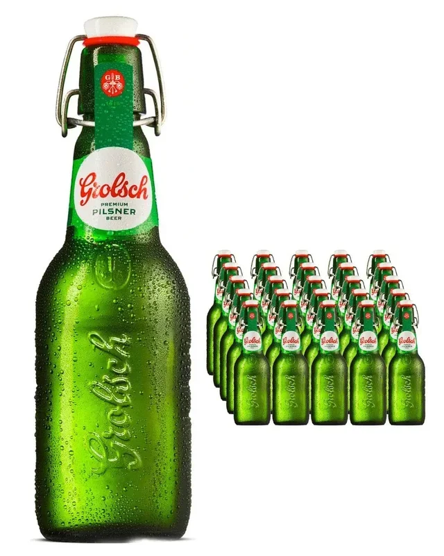 Grolsch Premium Pilsner Swing-Top Beer Bottle Multipack, 20 x 450 ml
