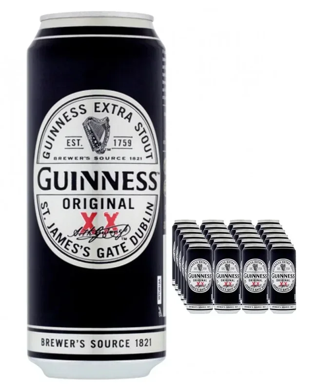 Guinness Original Extra Stout Cans Multipack, 24 x 500 ml