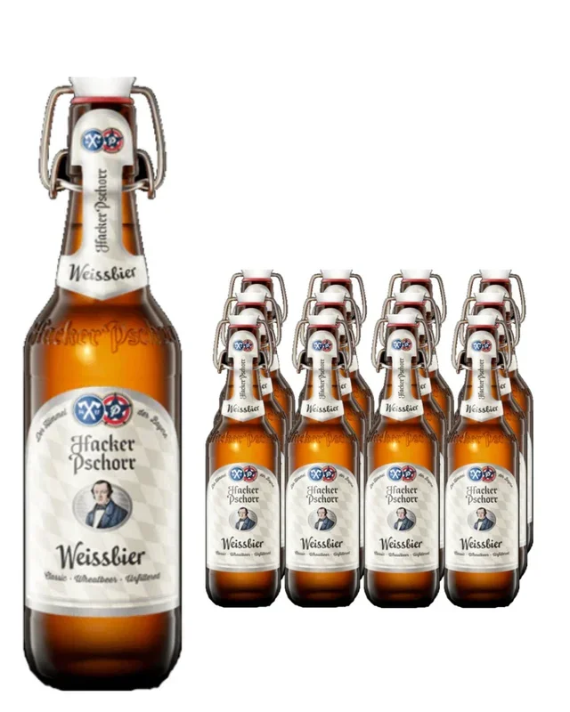 Hacker Pschorr Weissbier Beer Multipack, 12 x 500 ml