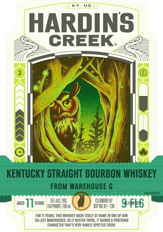 Hardin’s Creek Kentucky Straight Bourbon Warehouse G, 11 Year, 110 Proof