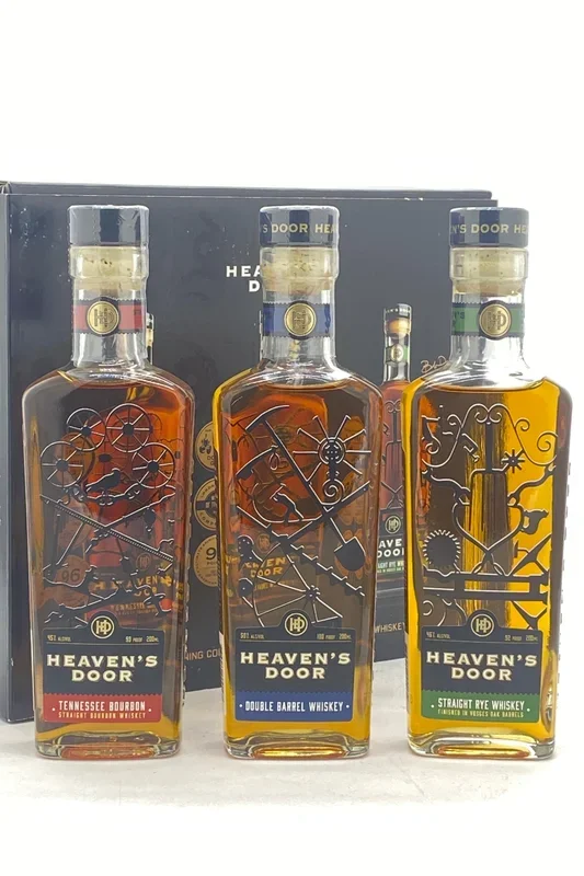Heaven’s Door Whiskey 3 x 200 ml Trilogy Pack Bourbon & Rye