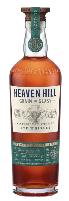 Heaven Hill Grain to Glass Rye Whiskey Chinquapin Oak