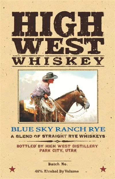 High West Blue Sky Ranch Rye Whiskey
