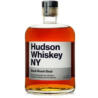 Hudson Back Room Deal Peated Rye Whiskey 750ml