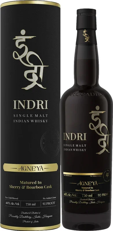 Indri Agneya Indian Single Malt Whisky 750ml