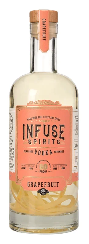 INFUSE SPIRITS VODKA GRAPEFRUIT REAL FRUIT GLUTEN FREE 750ML