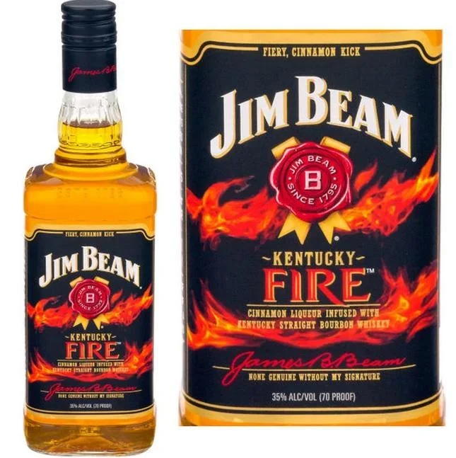 Jim Beam Bourbon Kentucky Fire – 750ML