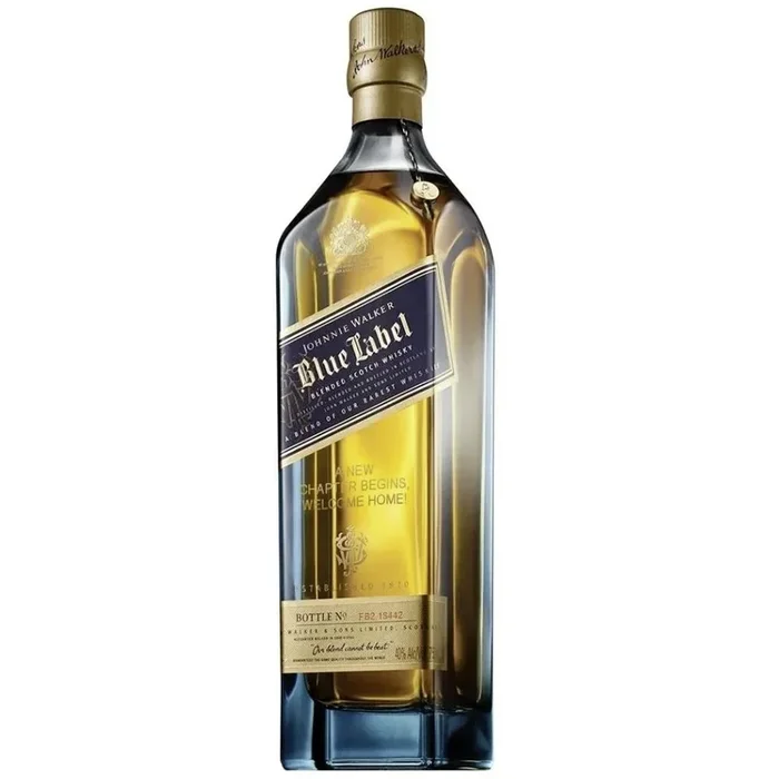 Johnnie Walker Blue Label ‘To a Successful New Business’ Engraved Bottle