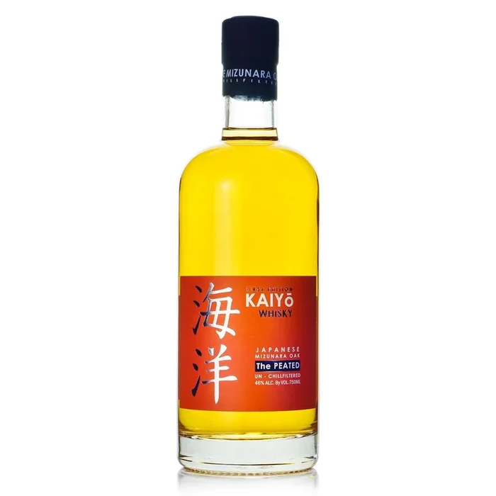 KAIYO WHISKEY THE PEATED FIRST EDITION MIZUNARA OAK UN CHILLFILTERED JAPAN 92PF 750ML