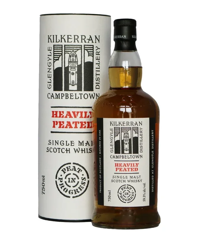 KILKERRAN GLENGYLE DISTILLERY SCOTCH SINGLE MALT HEAVILY PEATED MATURED IN OAK CAMPBELTOWN 750ML