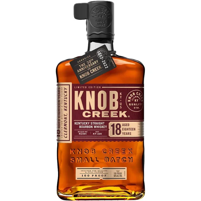 Knob Creek 100 Proof 18 Year Old Kentucky Straight Bourbon Whiskey 750 ml