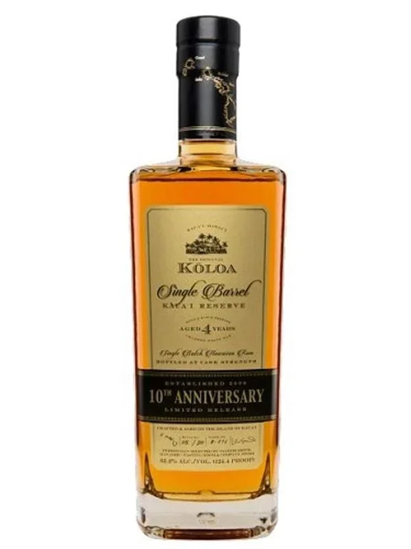 Koloa Single Barrel Kaua’i Reserve 10th Anniversary Limited Release Cask Strength Rum
