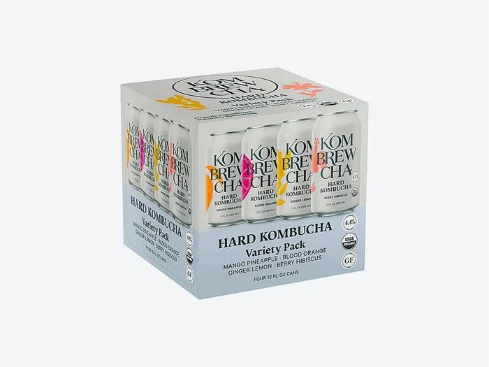 Kombucha Kom Brew Cha 4pk Variety
