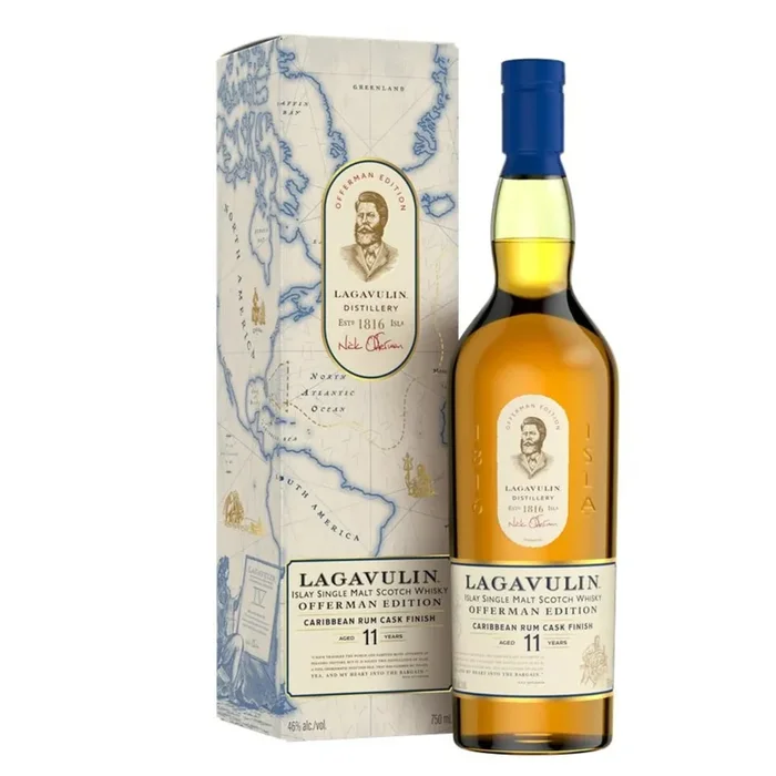 Lagavulin Offerman Edition 11 Year Caribbean Rum Cask Finish Single Malt Scotch Whiskey