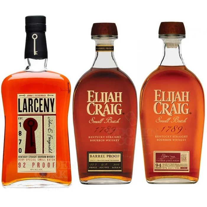 Larceny Small Batch, Elijah Craig Barrel Proof & Elijah Craig Small Batch Bundle