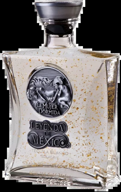 LEYENDA DE MEXICO TEQUILA BLANCO WITH GOLD FLAKES 750ML