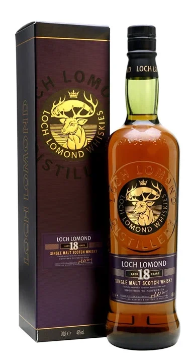 LOCH LOMOND SCOTCH SINGLE MALT CARMELISED APPLE AND WOOD SMOKE 18YR 750ML