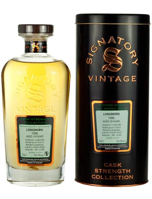 Longmorn 19 Year Old 1996 Signatory Cask Strength