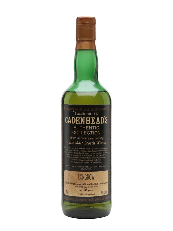 Longrow 1974 18 Year Old Cadenhead’s Campbeltown Single Malt Scotch Whisky | 700ML