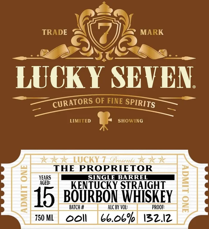 Lucky Seven The Proprietor 15 Year Old Single Barrel Kentucky Straight Bourbon
