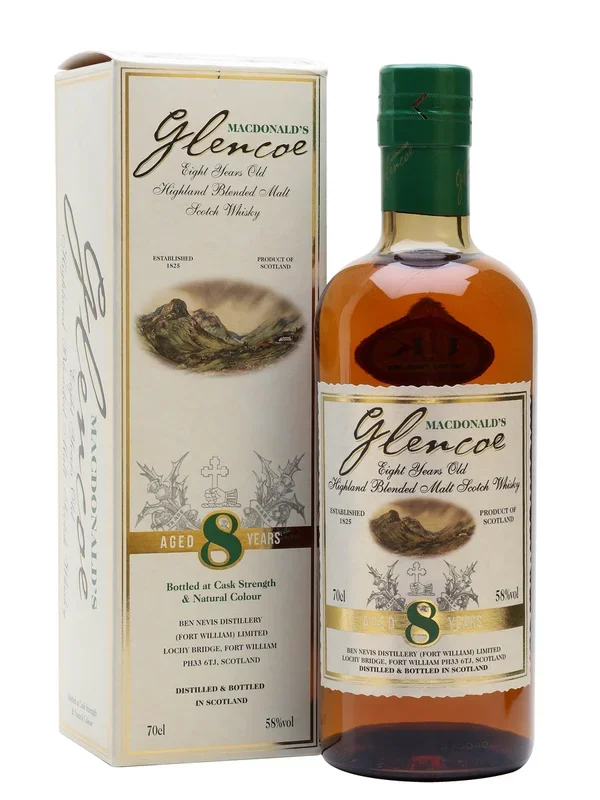 MacDonald’s Glencoe 8 Year Old Cask Strength Finest Blended Scotch Whisky