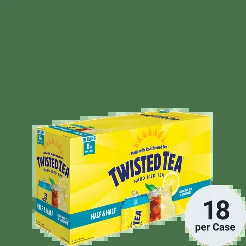 Malt Twisted Tea 18pk Cans Half & Half