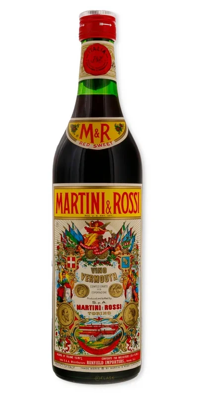 Martini & Rossi Red Sweet Vermouth Vintage 1970s