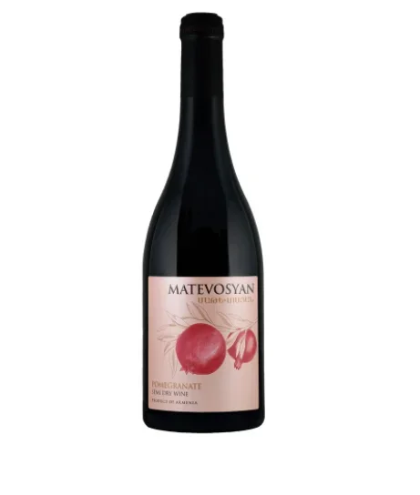 MATEVOSYAN POMEGRANATE WINE SEMI DRY ARMENIA 750ML