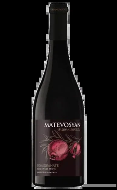 MATEVOSYAN POMEGRANATE WINE SEMI SWEET ARMENIA 750ML