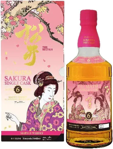 Matsui Single Malt Whiskey Sakura Single Cask 6 Year Old 700ml