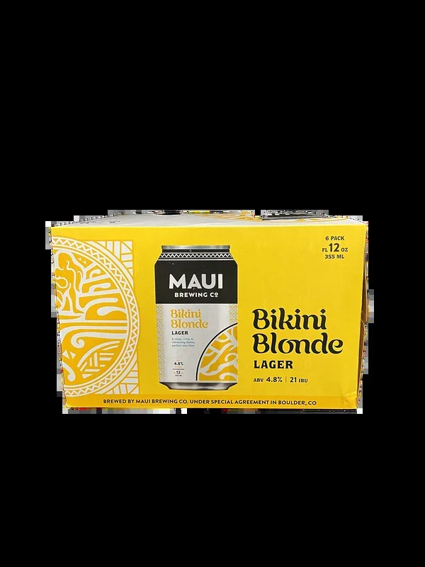 Maui Bikini Blonde 6 Pack Cans