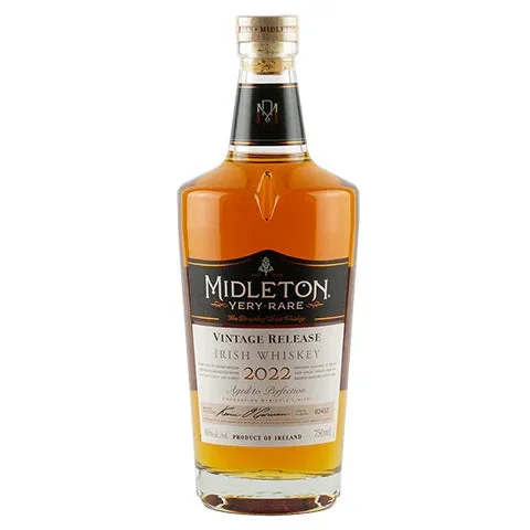 MIDLETON WHISKEY VERY RARE 2022 VINTAGE RELEASE IRISH 750ML