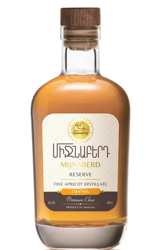 MIJNABERD BRANDY APRICOT RESERVE ARMENIA 3YR 750ML