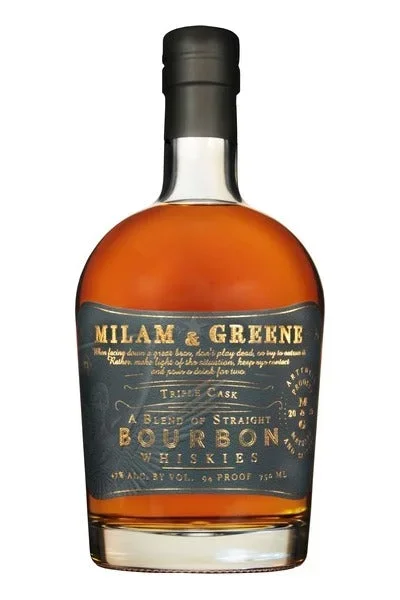 Milam & Greene Triple Cask Straight Bourbon Blend Whiskey 750ml