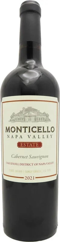 Monticello Estate Cabernet Sauvignon Oak Knoll 2021 750ml