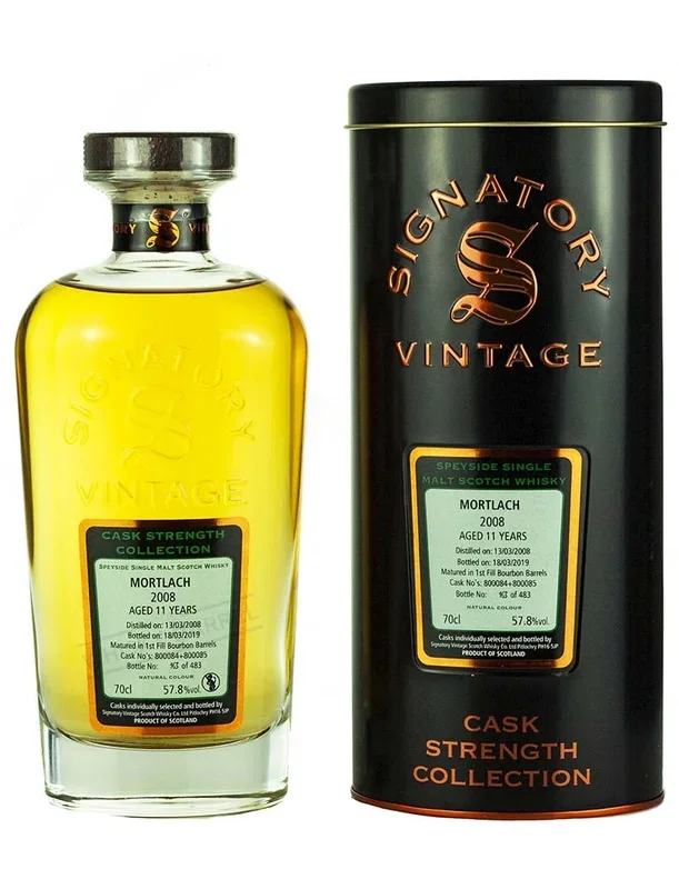 Mortlach 11 Year Old 2008 Signatory Cask Strength